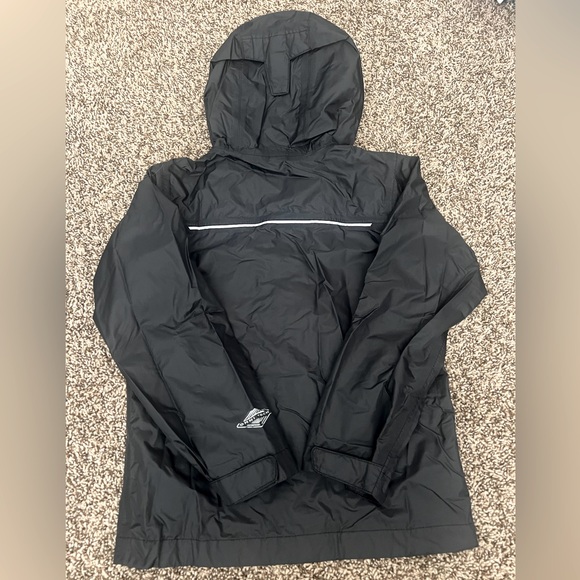 Columbia waterproof kids unisex black rain jacket size XS 5/6 - Picture 2 of 5